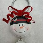 Metal Door Hanger Snowmen Red Christmas Figures Decorations Wall Decor Bells 16 