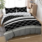 3pcs Geometric Boho Duvet Cover Set 1 Comforter 2 Pilowcase Twin Full Queen King