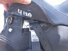 16   R  A p Black English Saddle W Bates Leathers   Compositi Stirrups