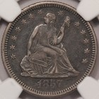 1857-o No Motto Seated Liberty Quarter 25c Ngc Xf45