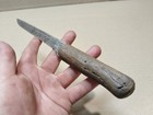 Vintage Antique Hand Forged Knife With Bone Handle Primitive Knife Wrought Iron