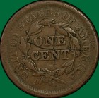 1851 Braided Hair Large Cent Extremely Fine Xf Coin  Damaged  42997