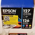 5 Genuine Epson 126 Durabrite Ink Cartridges Cyan  2x Magenta  2x Yellow Read