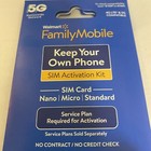 X2 Bring Your Walmart Family Mobile Starter Kit Nano Sim Card Pin Iphone Cdma