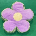 Girls Pink Purple Green Flower Shape Pillow Bedroom Baby Nursery Plush Minky Dot