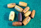  10  Old 0 5  1 2  Bone Hair Pipe Sioux Indian Beads Breastplate Fur Trade 1700s