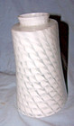 Vintage White Swirl Design Glass Lamp Light Shade-6 Inches Long  2 Inches Top