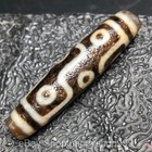 2 2  Old Tibet Buddhism Natural Agate 9 Eyes Dzi Bead Pendant Amulet