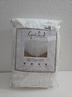 Greenland Home Fashions Cotton Voile 15  Drop Bedskirt  Twin White
