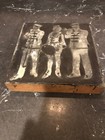 Antique Vtg Letterpress Print Blocks Wood Metal Marching Military Band