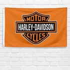 For Harley Davidson Motorcycle Enthusiast 3x5 Ft Flag Vintage Garage Wall Banner