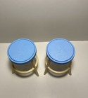 Barbie Furniture Bar Stool Seat Chair Blue Cream Replacement Seat Lot Of 2