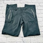 Prana Womens Outdoor Hiking Pants Grey Size 8 Regular Inseam Performance