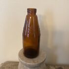 Vintage Anheuser Busch Amber Brown Glass Beer Bottle 6  Embossed A Eagle Empty