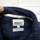 Norse Projects Brushed Flannel Shirt Size L Blue Cotton Button Up Long Sleeve