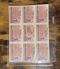 1982 Cracker Jack A l  Baseball Cards Uncut Sheet Mantle Killebrew Ford Kaline
