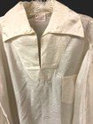 Men s Renaissance Wedding Shirt White Moire Medium New