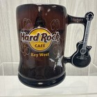 Hard Rock Caf   Key West Florida Coffee Beer Mug stein With Guitar Handle 5 25  H