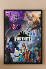 Fortnite Framed 8x10 Poster     Battle Royale Skins Art Print     Ready To Display
