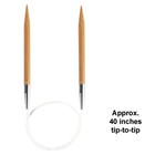 Chiaogoo Bamboo Patina Circular Knitting Needles 40 Inch Us Size 8  5mm  2040-8