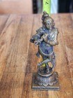Antique Hindu Bronze Of Krishna Sculpture