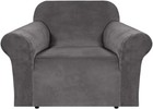 Stretch Velvet Armchair Cover Couch Covers 1 Cushion Chair Slipcover For Livi   