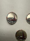 Ww2 Usaaf Air Transport Command Set  Of 3 Sterling Silver Disc Pins