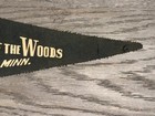 Vintage Lake Of The Woods Baudette Minn Felt Pennant Native Chief Souvenir Decor