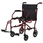 Medline Ultralight Transport Wheelchair  Armrests  Swing-away Foot Rest  Mds8082
