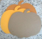 Large 9 1 2  X 6 1 2   Pumpkin Chipboard Scrapbook Album