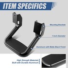 Universal Side Step For Pickups   Trucks  Aluminum  Black Coated  Set Of 2