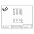 Mersen Mpdb69113 Power Distribution Block   Open   3 Pole   760 A Copper   1 
