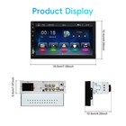 7  Single 1din Car Stereo Radio Bluetooth Wireless Apple android Carplay Usb Bt