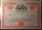 Stock Certificate 100 Shares - Howard Johnson Company May 22  1973  8e-4418 wb1 