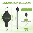 2pcs Gardening Plant Hooks Retractable Elevating Hanging Basket Bird Cage Bird