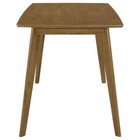 Kersey Chestnut Wood Rectangle 4 Legs Dining Table With Angled Legs Seats 4