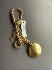 Nwt Coach Key Fob Ring Gold Chain Charm  f63661