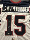 Autographed signed Jamie Langenbrunner Team Usa Olympics Hockey Jersey Jsa Coa