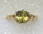 Certified 2 11ct Natural Alexandrite-cushion-antique Style 10kt Gold Ring