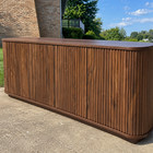 64  Mid-century Modern Fluted Sideboard Buffet Cabinet Tv Stand Credenza Console