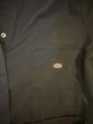 Dickies Mens Large Black Short Sleeve Work Coveralls Mechanic Shop Uniform