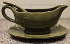 3 Piece Gravy Boat Serving Set Green Ceramic Better Homes And Gardens Vintage 