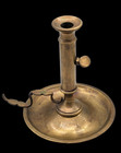 Vintage 8 5  Brass Taper Chamberstick Candle Holder Adjustable Push-up Large