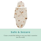 Baby Swaddle   100  Cotton Adjustable Newborn Blanket Wrap - With Novelty Hat   
