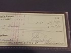 Tiny Lund Racing Autographed 1974 Signed Check Nascar Hall Of Famer Deceased