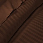 100  Cotton Branded Bedding 1000tc 1200tc Select Item Chocolate Stripe