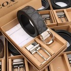 Coach Leather Belt For Men Double-sided Replaceable Buckle Belt  Length 120cm