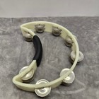 Rhythm Tech Crescent Tambourine White Nickel Jingles Handheld Percussion Usa