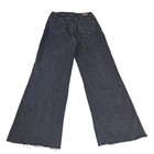 Judy Blue Wide Leg Jeans Womens 9 29 Black Cotton Blend High Rise Raw Hem Trendy
