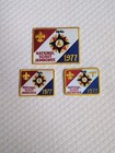 Vintage 1977 Boy Scouts Patches  National Scout Jamboree  3 Total 2 Sizes 